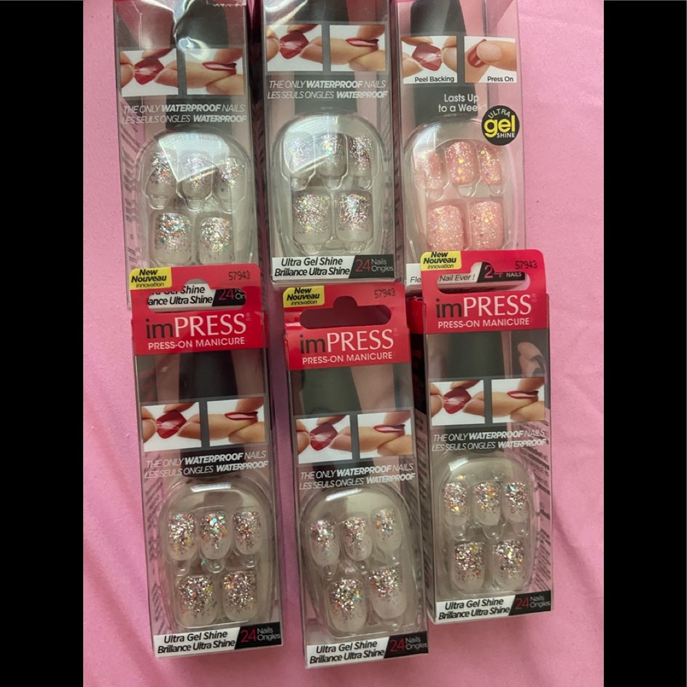 Impress glitter nails